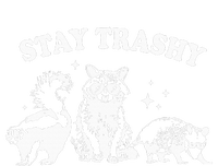 Stay Trashy Raccoon Opossum Skunk Tie-Dye Long Sleeve Shirt