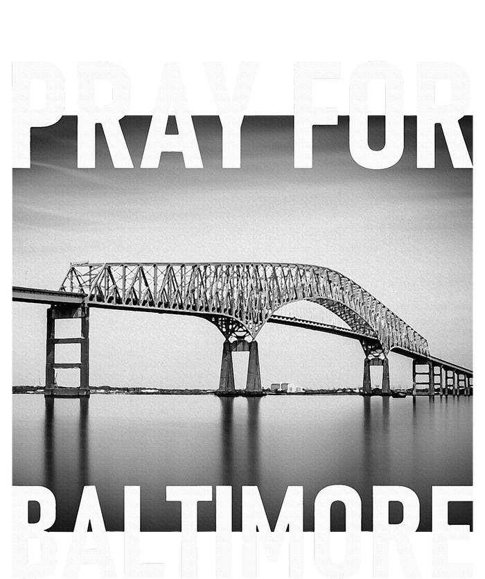 Pray For Baltimore Francis Scott Key Baltimore Bridge Flat Bill Trucker Hat