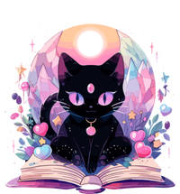 Book Lover Crystal Witchy Cute Black Cat Kawaii Pastel Goth Tie Dye Hoodie