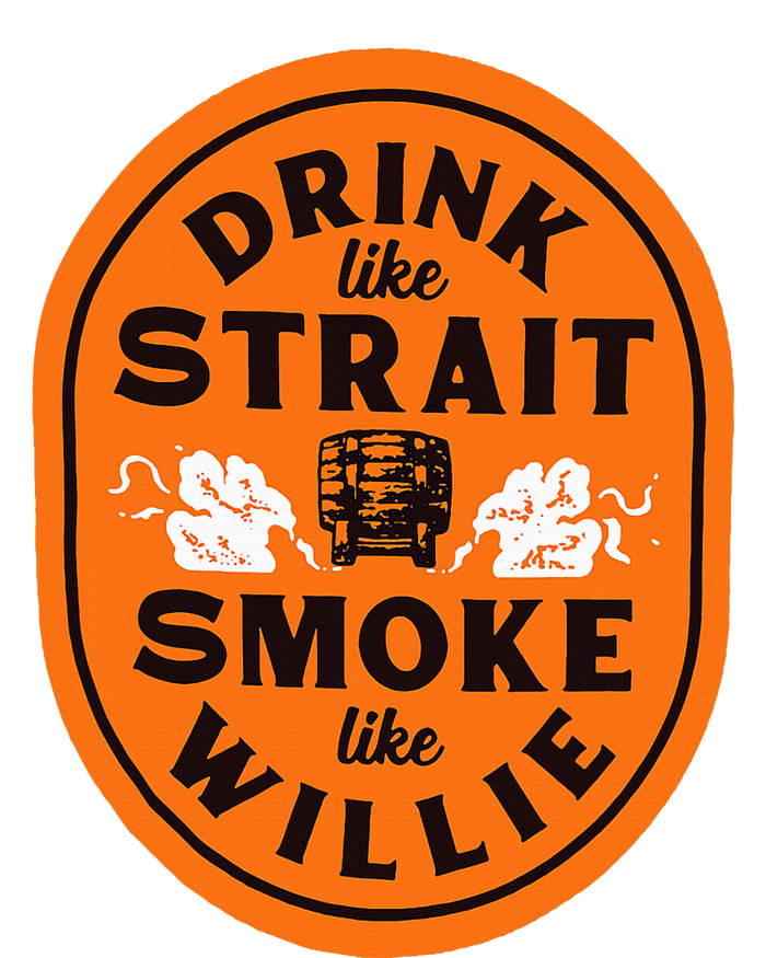 Drink Like Str.Ait Smoke Like Willie Yupoong Adult 5-Panel Trucker Hat