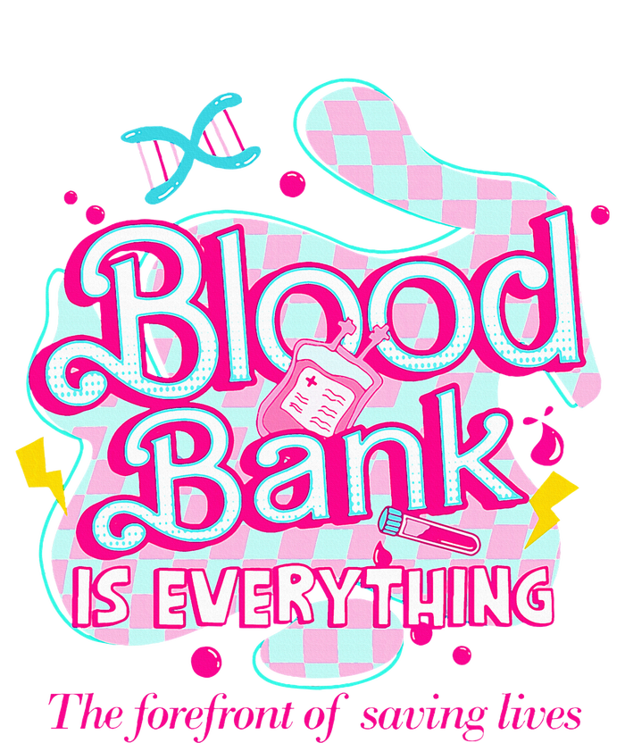 Blood Bank Is Everything Pink Retro Lab Week 2024 Med Tech Kids T-Shirt