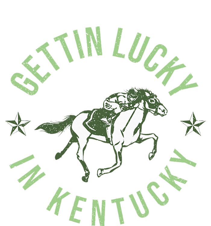 Derby Vintage Getting Lucky In Kentucky Horse Racing Ladies Essential Flowy Tank