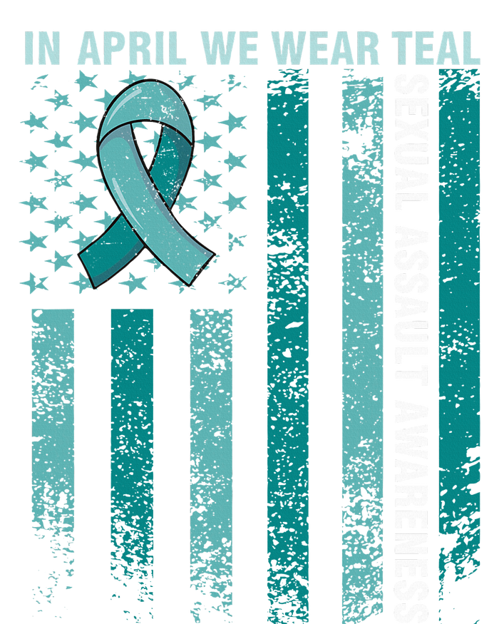 In April We Wear Teal Sexual Assault Awareness T-Shirt