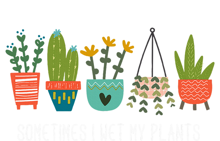 Sometimes I Wet My Plants Funny Gardening Cactus Women's Perfect Tri Tunic Long Sleeve Shirt