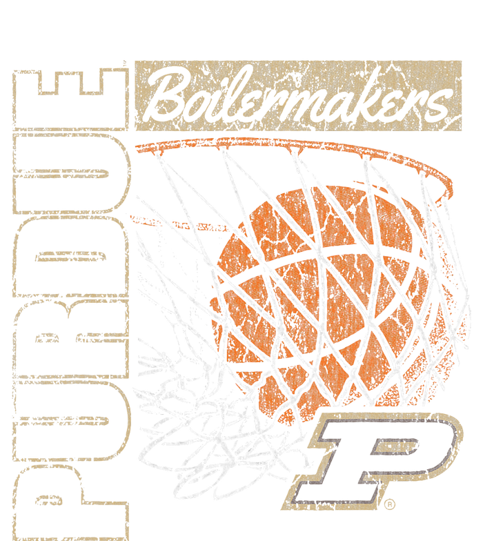 P.U.R.D.U.E Boilermakers Vintage Basketball 90s Black Women's T-Shirt