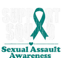 Support Squad Sexual Assault Awareness Month Teal Ribbon Tank Top