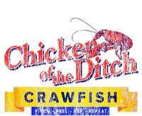 Chicken Of The Ditch Crawfish Crawfish Boil Grommeted Golf Towel