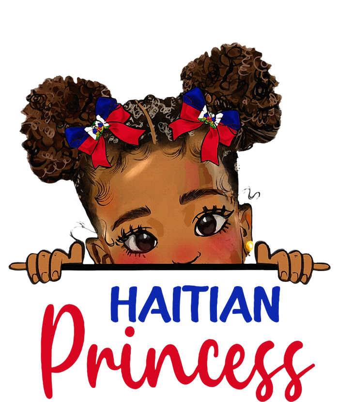 Melanin Haitian Princess Haiti Flag Long Sleeve Shirt