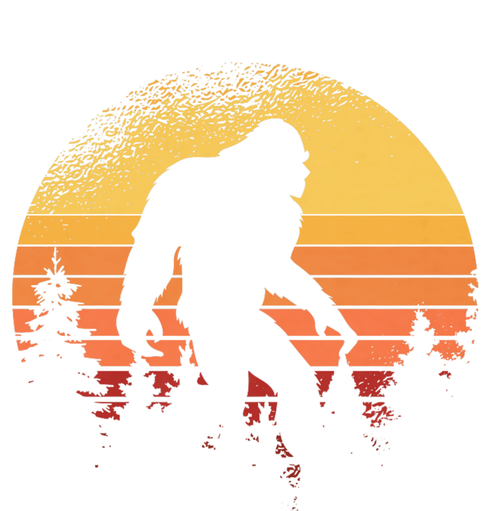 Retro Bigfoot Believer Silhouette Sasquatch Hide And Seek Grommeted Golf Towel