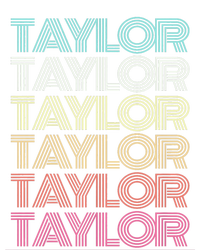 First Name Taylor Girl Boy Retro Personalized Groovy 80S T-Shirt