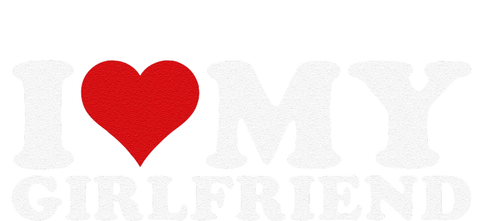 I Love My Girlfriend I Heart My Girlfriend Gf Large Microfiber Waffle Golf Towel