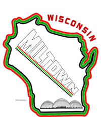 Classic African American Multicolor Wisconsin Milwaukee Map T-Shirt