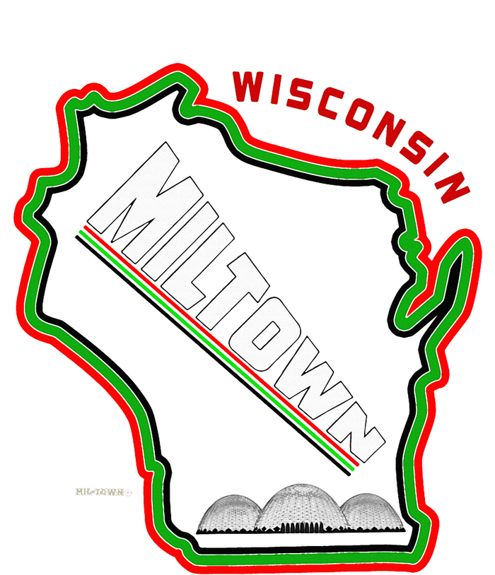 Classic African American Multicolor Wisconsin Milwaukee Map T-Shirt