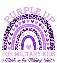 Purple Up Military K.Ids Rainbow Month Of The Military Child Gift Dry Zone Grid Polo