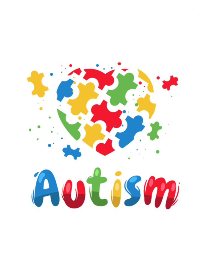 IM A Proud Autism Mommy Mother Mom Heart Gift Tie-Dye T-Shirt