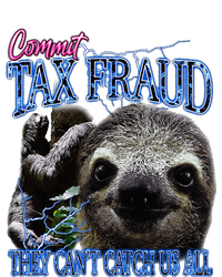 Commit Tax Fraud Retro Bootleg Rap Sloth Streetwear Striped Beanie with Solid Band