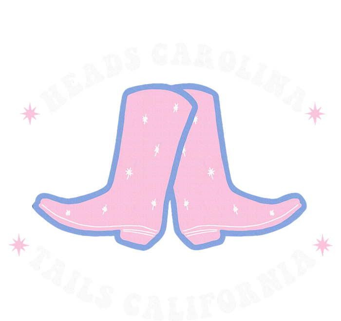 Cowgirl Boots Heads Carolina Tail California Western Country T-Shirt