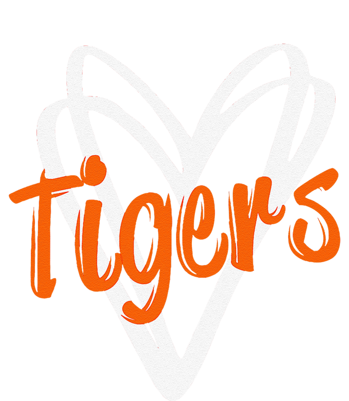 Tigers School Sports Fan Team Spirit Mascot Cute Heart Gift Toddler T-Shirt