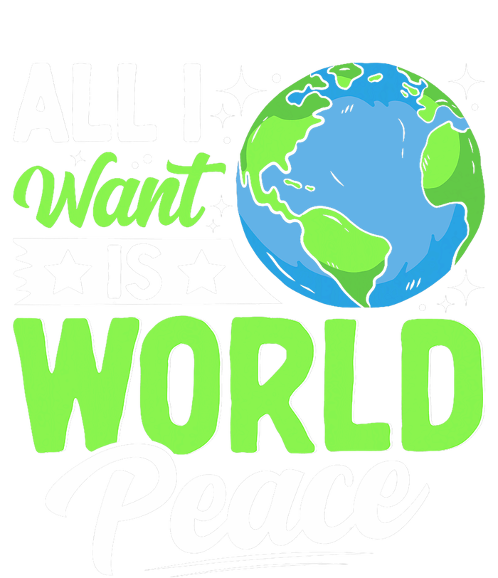 All I Want Is World Peace Cute Earth Day 2024 City Backpack