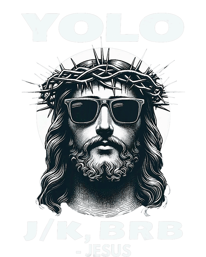 Funny Easter Gifts Christian Resurrection Yolo Jk Brb Jesus Women's Perfect Tri Tunic Long Sleeve Shirt