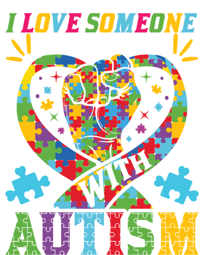 I Love Someone With Autism Awareness Gift Tall T-Shirt