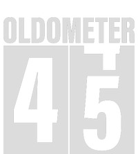 Oldometer 45 Years Fun Valucap Bio-Washed Visor