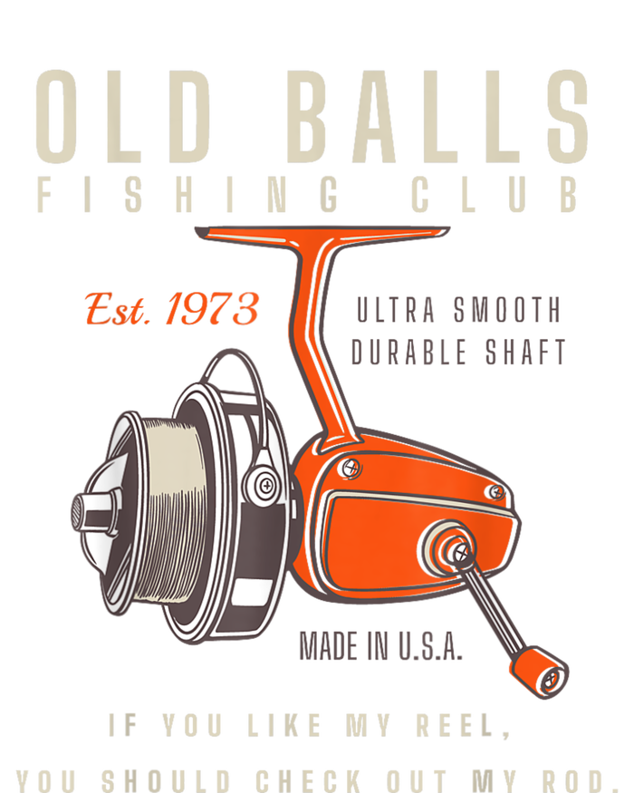 The Old Balls Club Funny 1973 Fishing Birthday Old Fart 51st For Fisherman Impact Tech Backpack