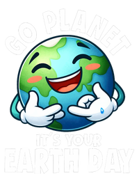 Go Planet ItS Your Earth Day Cute Earth Pom Pom 12in Knit Beanie