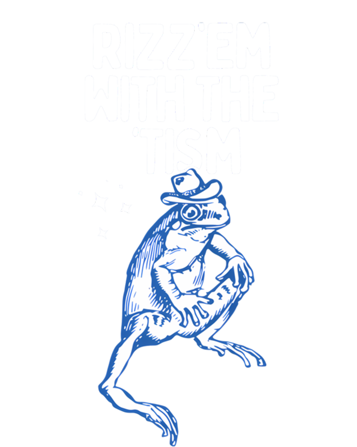 Autism Frog Funny Rizz Em With The Tism Meme Autistic Frog Gift Sustainable Beanie