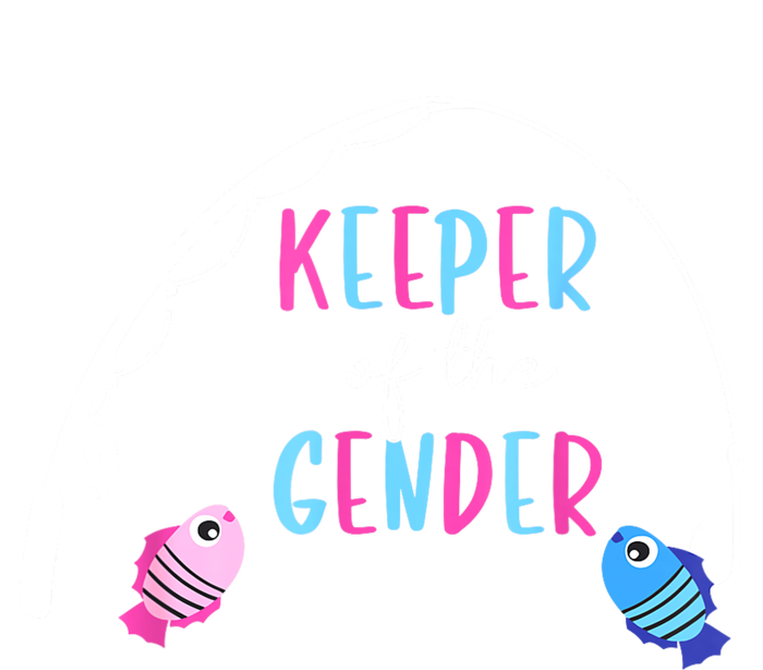 Keeper Of The Gender Fish Gender Reveal Baby Shower Baby Bodysuit