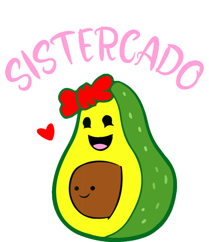 Cute Avocado Girl Face Happy Day Me You Brother Sistercado Button