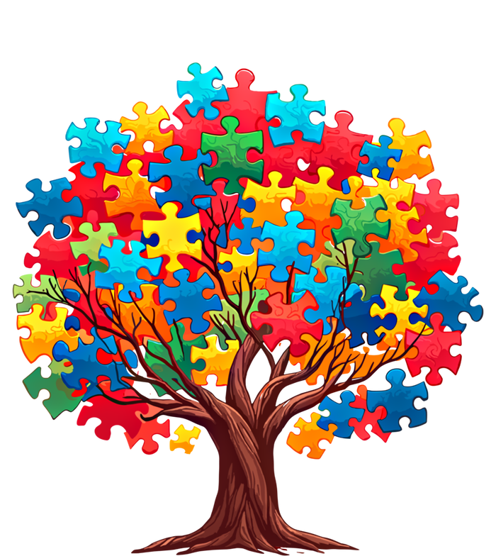 Tree Of Hope Autism Awareness Funny Support Puzzle Great Gift Mousepad