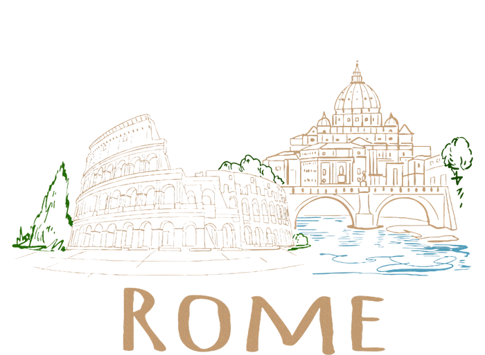 Rome Colosseum Italy Italia Roman Amphitheatre Ancient Rome T-Shirt