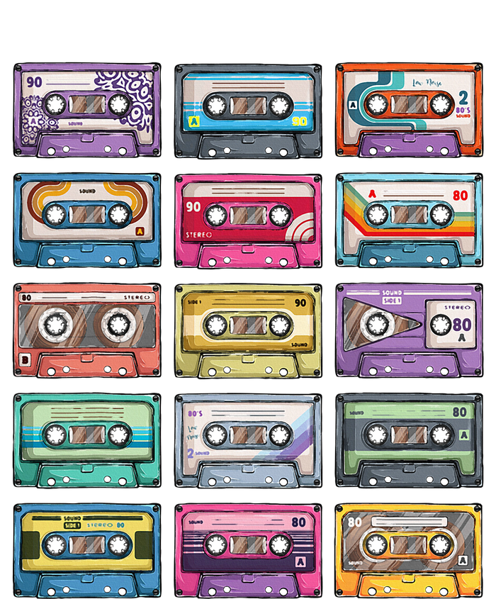 Vintage Cassette Tapes Collection 80S 90S Music Mixtape T-Shirt