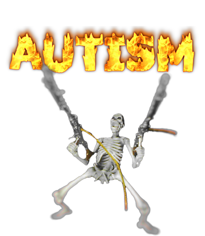 Autism Skeleton Meme Funny Gift Toddler Sweatshirt