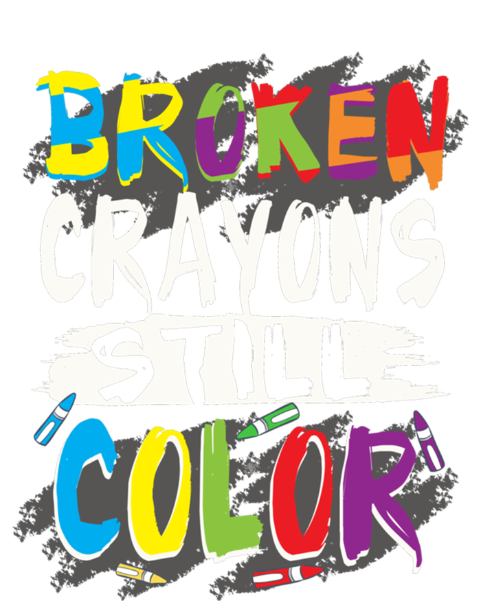 Autism Teacher Broken Crayons Still Color Autism Awareness Cool Gift Doggie Tank