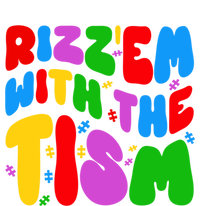 Funny Autistic Rizz RizzEm With The Tism Meme Autism Groovy Cool Gift Toddler Hoodie