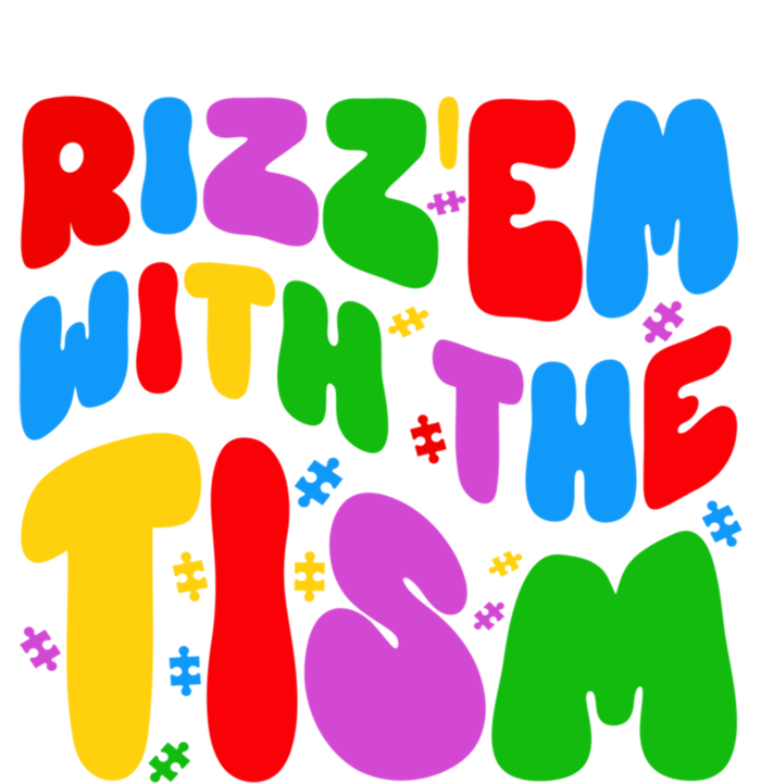 Funny Autistic Rizz RizzEm With The Tism Meme Autism Groovy Cool Gift Toddler Hoodie