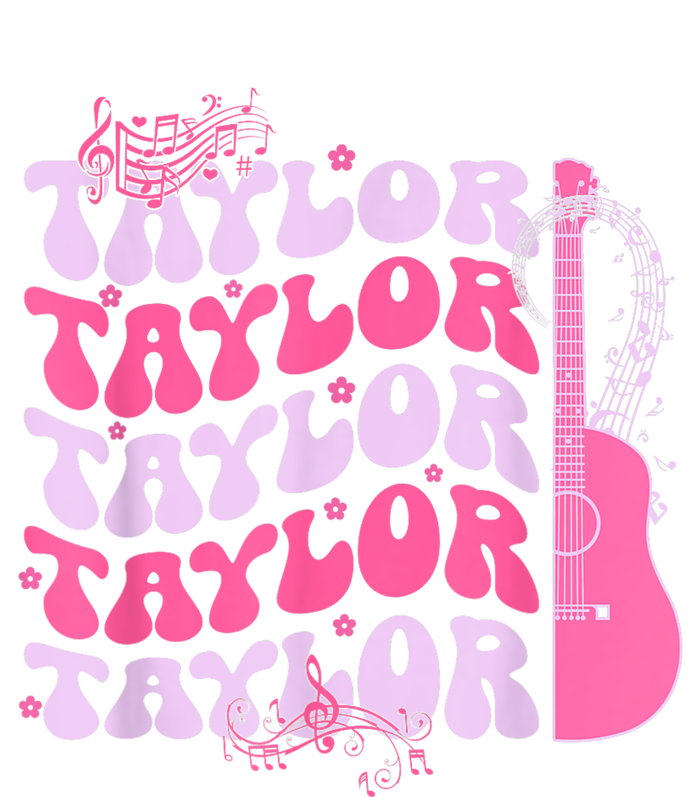 Cute Retro Taylor First Name Personalized Groovy Birthday T-Shirt