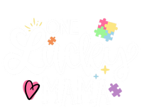 One Lucky Mama Autism Awareness Meaningful Gift T-Shirt