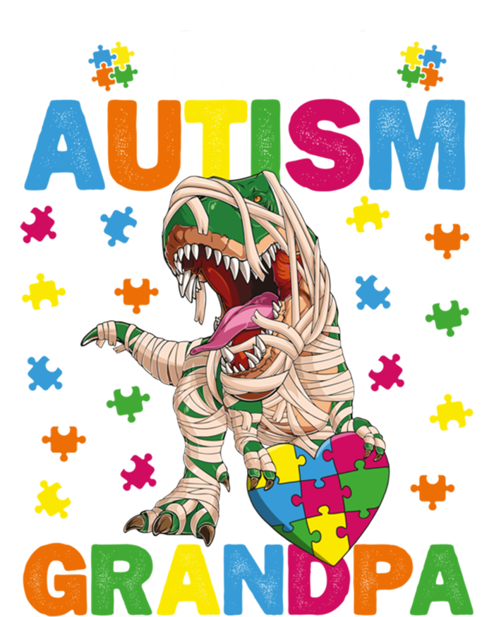 Proud Autism Grandpa Dinosaur Trex Autism Awareness Grandpa Gift Toddler Sweatshirt