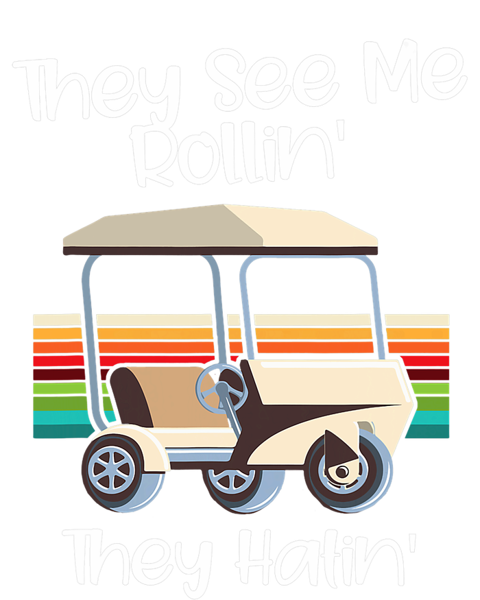 They See Me Rolling Golf Cart Funny Golfer Sustainable Bucket Hat