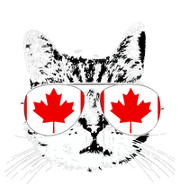 Canada Flag Canadian Cat Sunglasses Funny Women The Baniff Cuffed Pom Beanie