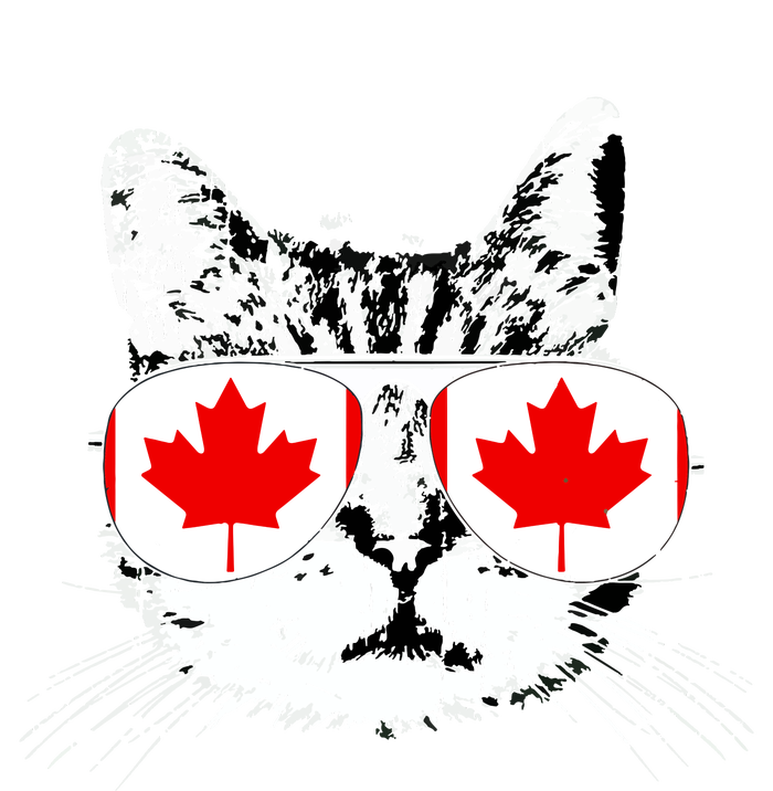 Canada Flag Canadian Cat Sunglasses Funny Women The Baniff Cuffed Pom Beanie