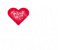 I Love My Smoking Hot Husband Marriage Funny Vintage Gift Women's Racerback Tank