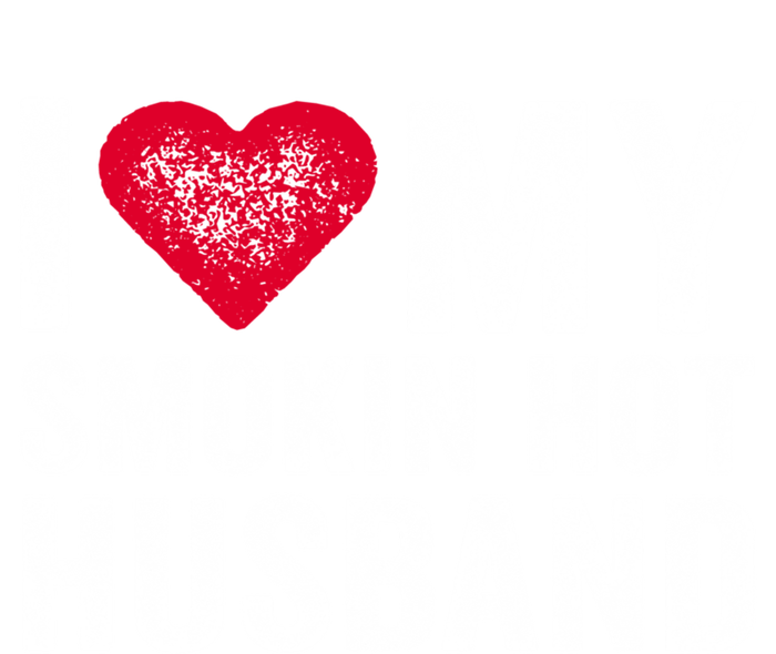 I Love My Smoking Hot Husband Marriage Funny Vintage Gift Women's Racerback Tank