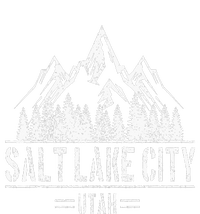 Salt Lake City Utah Mountains Nature Souvenir Women's Racerback Cropped Tank