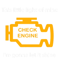 Check Engine Light This Little Light Of Mine Insulated Varsity Jacket