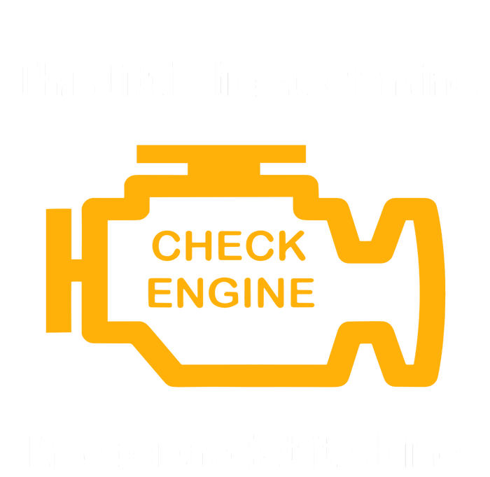 Check Engine Light This Little Light Of Mine Insulated Varsity Jacket