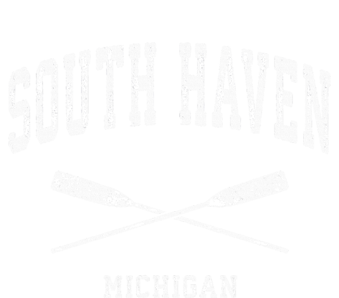 South Haven Michigan Vintage Nautical Crossed Oars Women's Pullover Hoodie